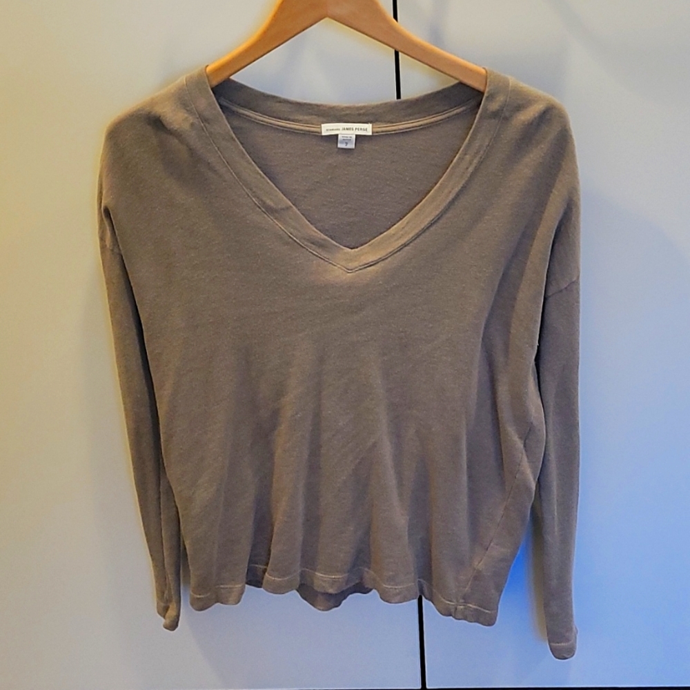 James Perse v-neck sweatshirt size 2